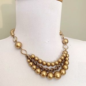 Chunky Gold Bead Choker